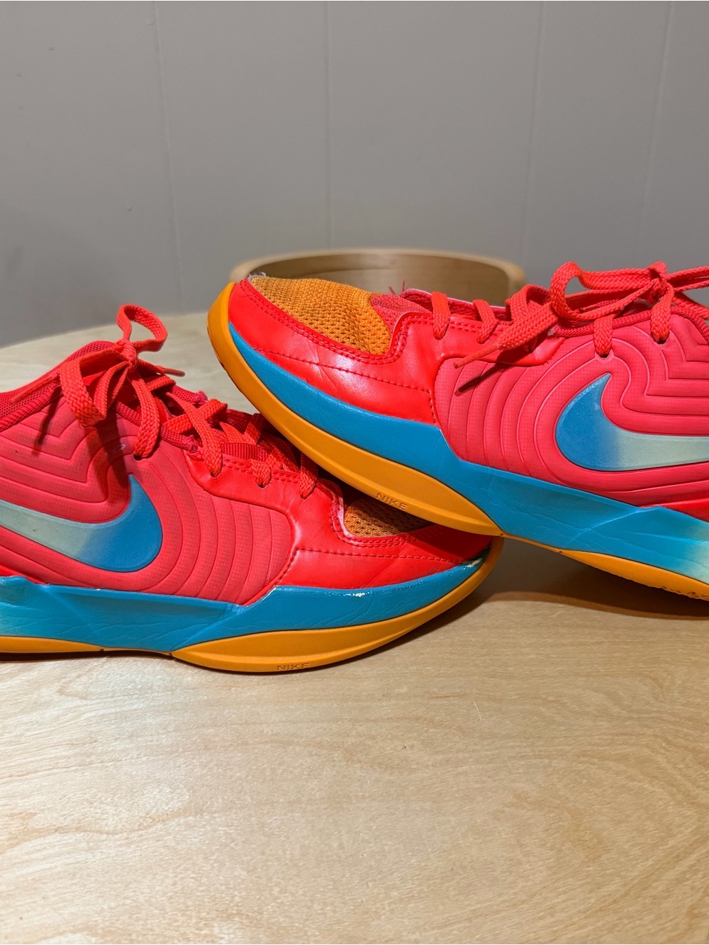 Nike 7Y JA 2 Star Power Red, Blue & Orange Athletic Sneakers